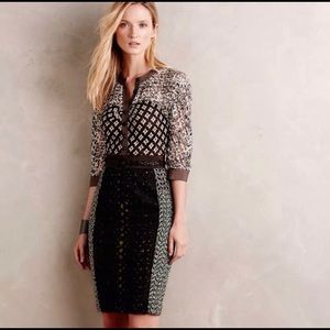 Byron Lars-  Women's Green Melodist Pencil Dress